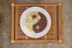 tao fatto con il riso bianco e nero