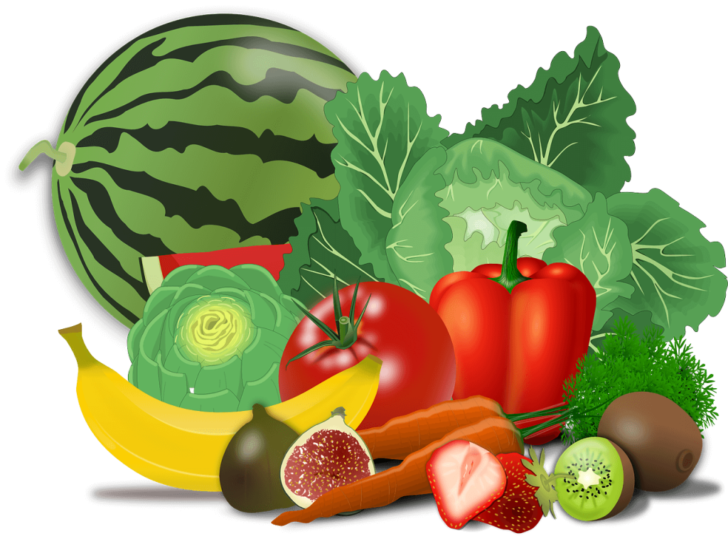 verdura e frutta triangolo della salute
